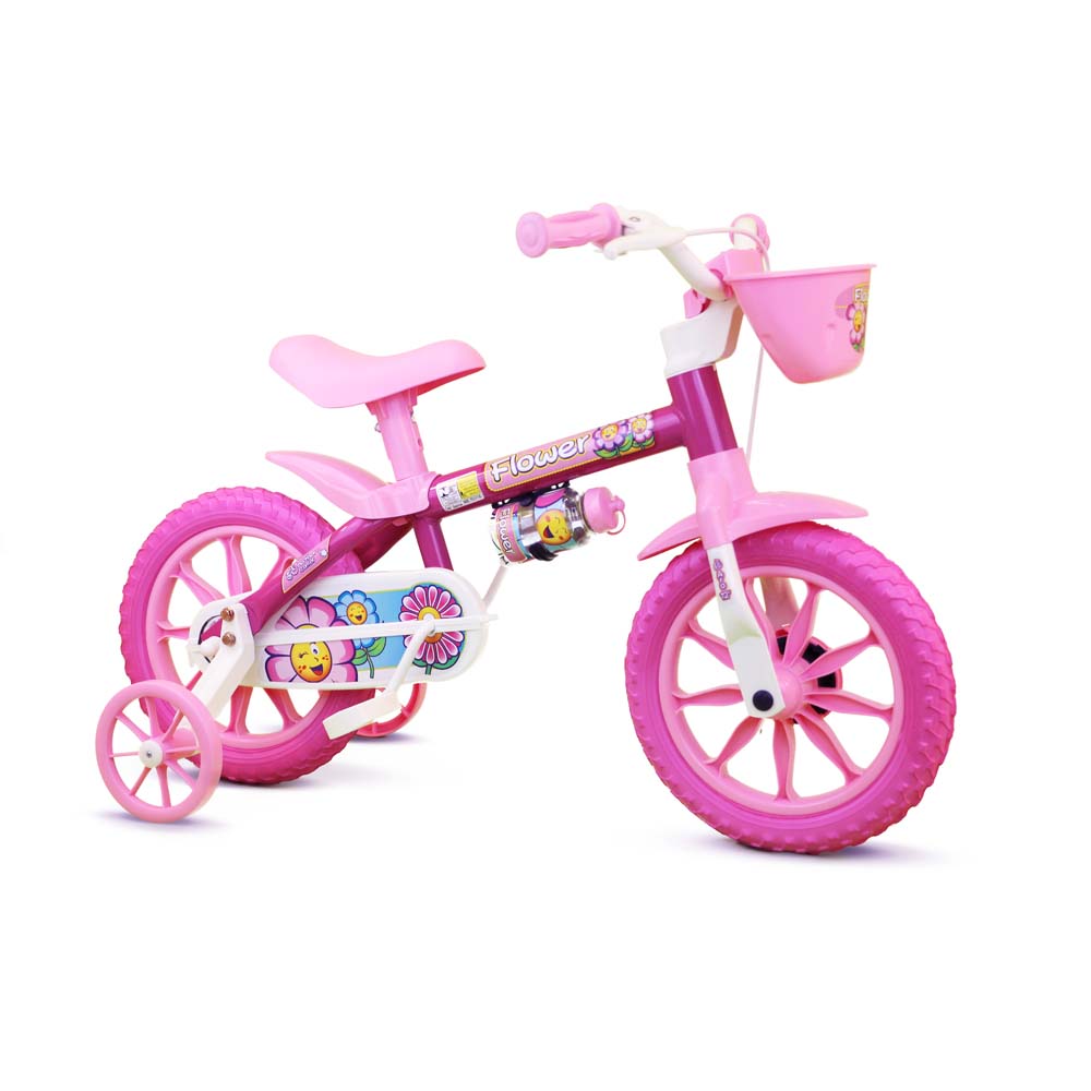 Bicicleta-Infantil-Flower-Aro-12---Nathor Bicicleta-Infantil-Flower-Aro-12---Nathor