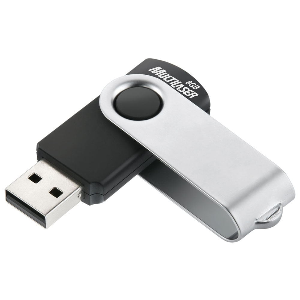 Pen-Drive-Multilaser-Twist-2-8GB---PD587---Preto Pen-Drive-Multilaser-Twist-2-8GB---PD587---Preto