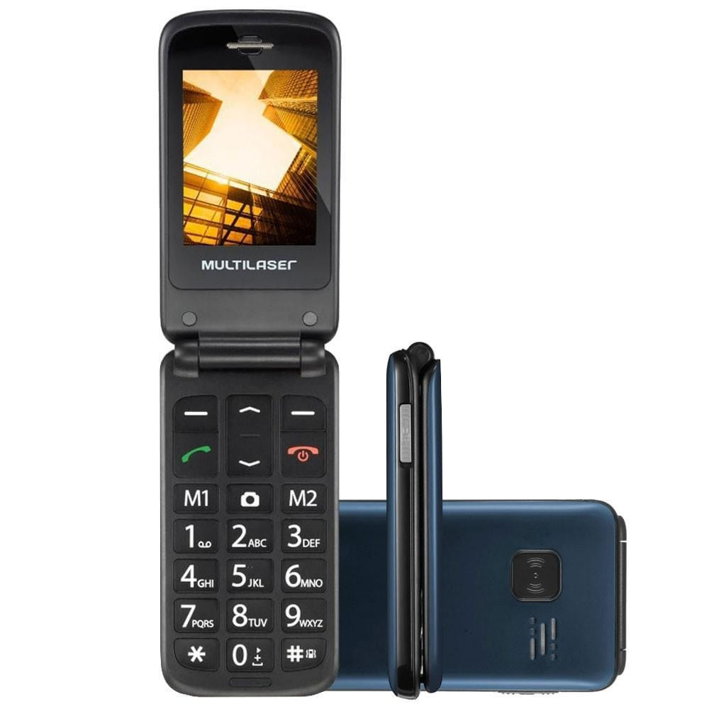 Celular-Multilaser-Flip-Vita-Dual-Chip-MP3---P9020---Azul Celular-Multilaser-Flip-Vita-Dual-Chip-MP3---P9020---Azul