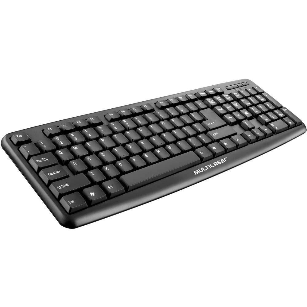 Teclado-Multilaser-Slim-Standard-Entrada-USB---TC065---Preto Teclado-Multilaser-Slim-Standard-Entrada-USB---TC065---Preto