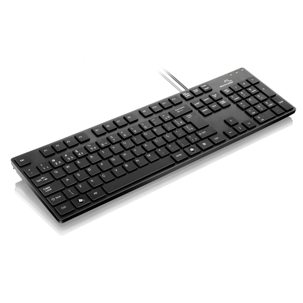 Teclado-Multilaser-Basico-Chocolate-Entrada-USB---TC142---Preto Teclado-Multilaser-Basico-Chocolate-Entrada-USB---TC142---Preto