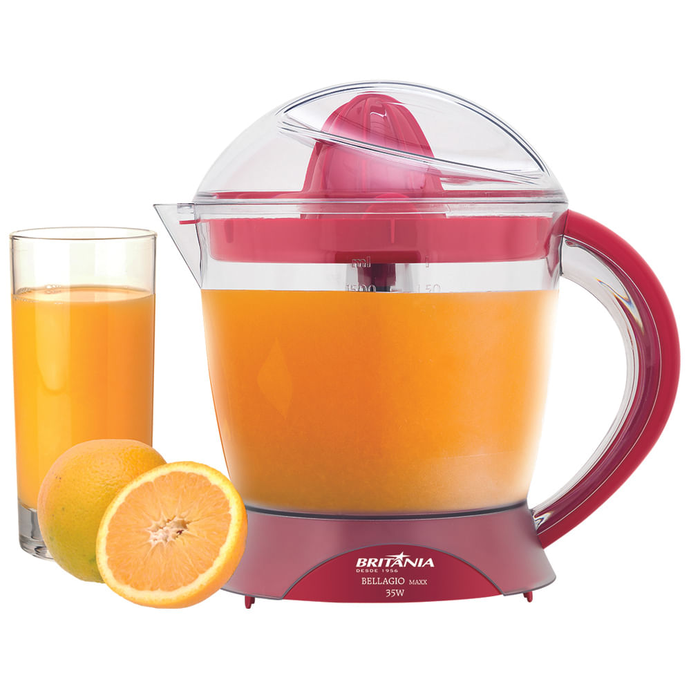 Espremedor-de-Frutas-Bellagio-Maxx-Vermelho-Dupla-Rotacao-127v---Britania Espremedor-de-Frutas-Bellagio-Maxx-Vermelho-Dupla-Rotacao-127v---Britania