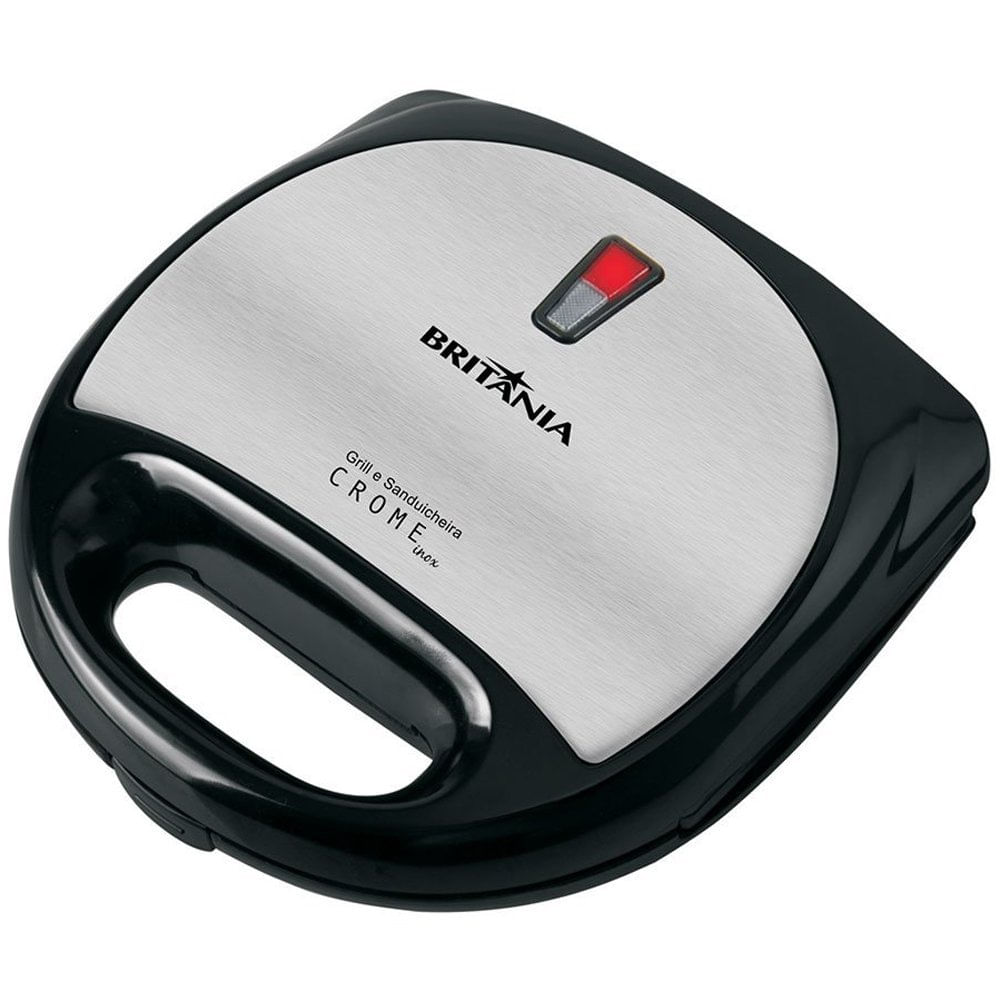 Sanduicheira-e-Grill-Crome-127V---Britania Sanduicheira-e-Grill-Crome-127V---Britania