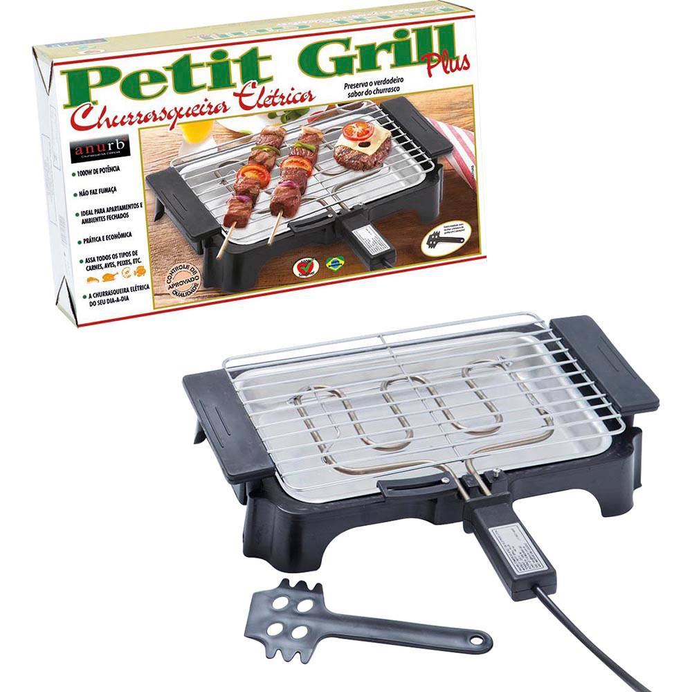 Churrasqueira-Eletrica-Petit-Grill-Plus-497-PT-110V-Heynox Churrasqueira-Eletrica-Petit-Grill-Plus-497-PT-110V-Heynox