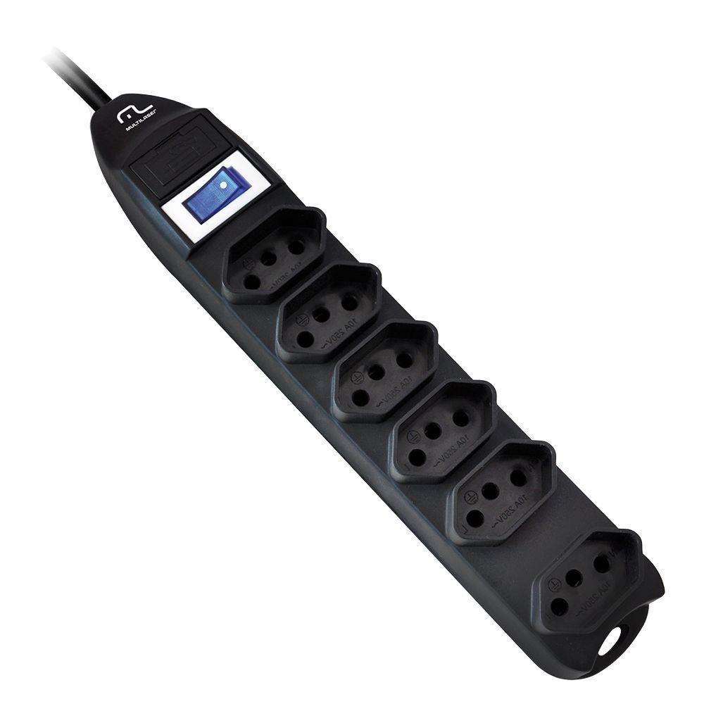 Filtro-de-Linha-Multilaser-6-Tomadas-Linear---WI221---Preto Filtro-de-Linha-Multilaser-6-Tomadas-Linear---WI221---Preto