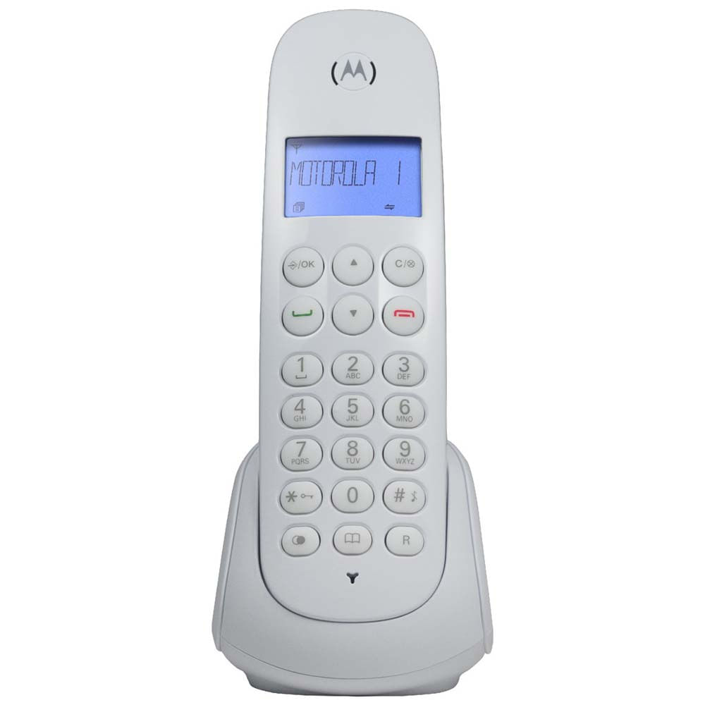 Telefone-Digital-sem-Fio-Moto-700W-com-Identificador-de-Chamadas---Branco---Motorola Telefone-Digital-sem-Fio-Moto-700W-com-Identificador-de-Chamadas---Branco---Motorola