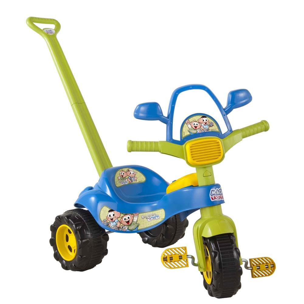 Triciclo Tico - Tico Cebolinha Com Hastes e Som 2208 - Magic Toys