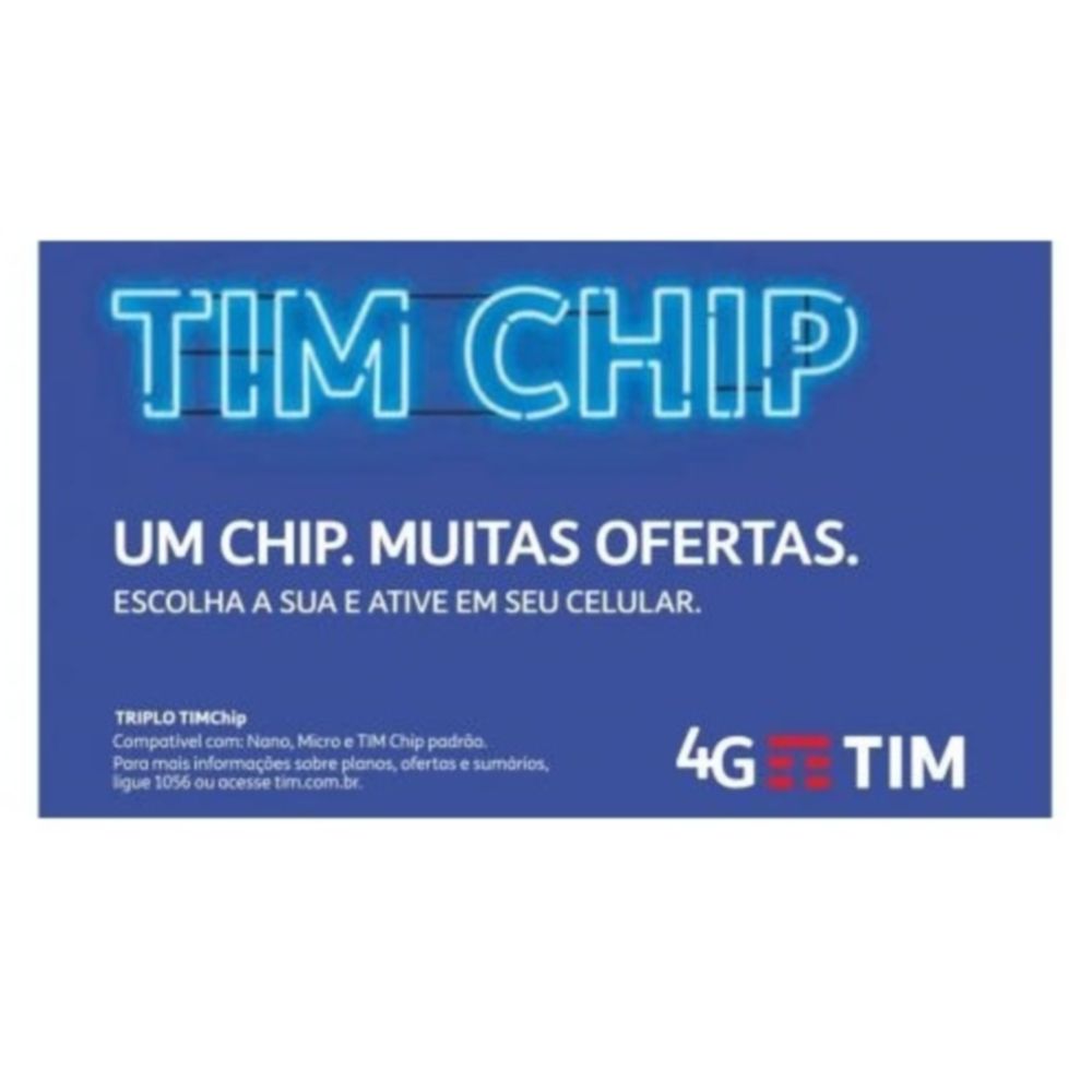 Tim Chip Pós pago. – Vitrine Virtual