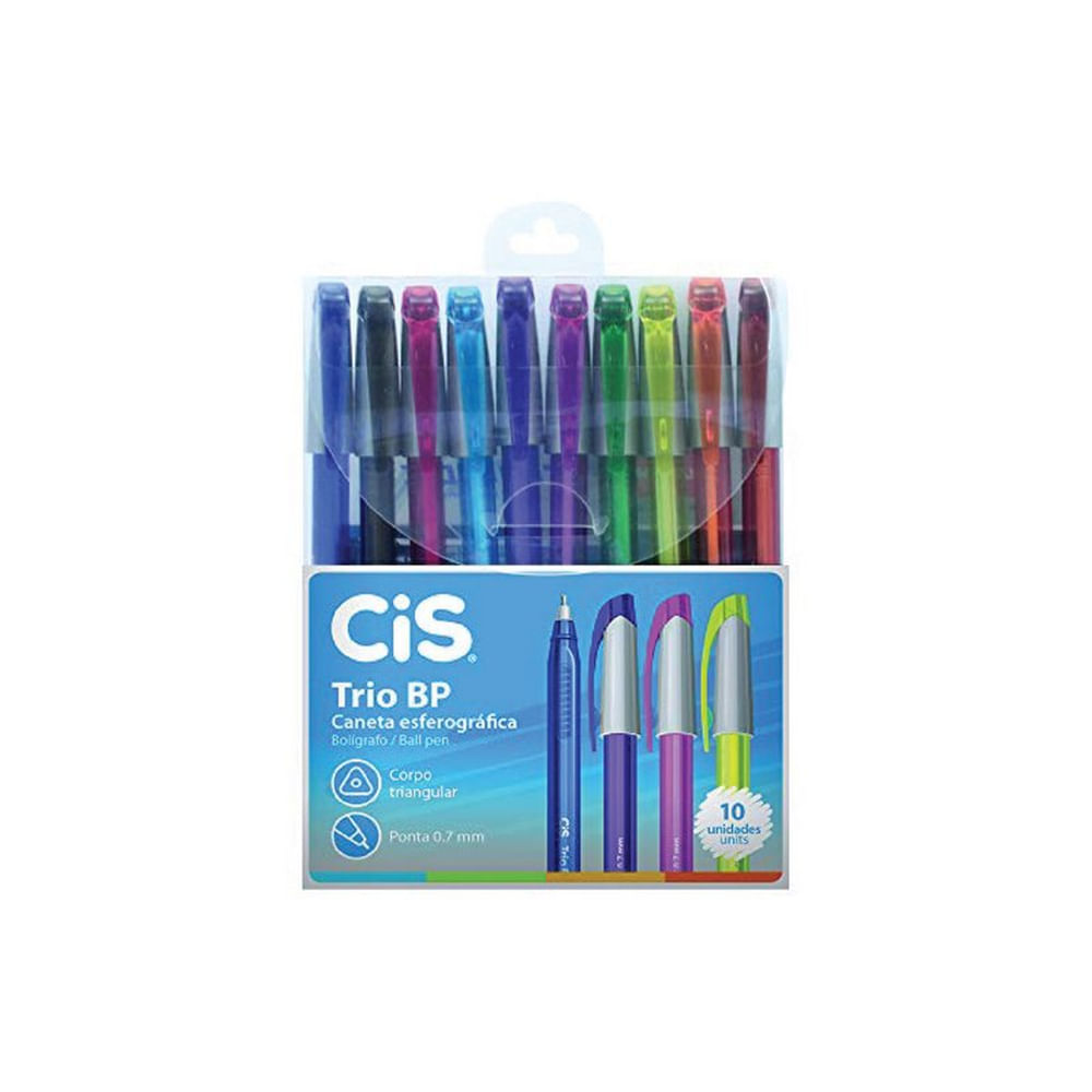 Nivalmix_Caneta_Esf_Cis_Trio_BP_0.7mm_10_Cores_Sertic_2057893 Nivalmix_Caneta_Esf_Cis_Trio_BP_0.7mm_10_Cores_Sertic_2057893