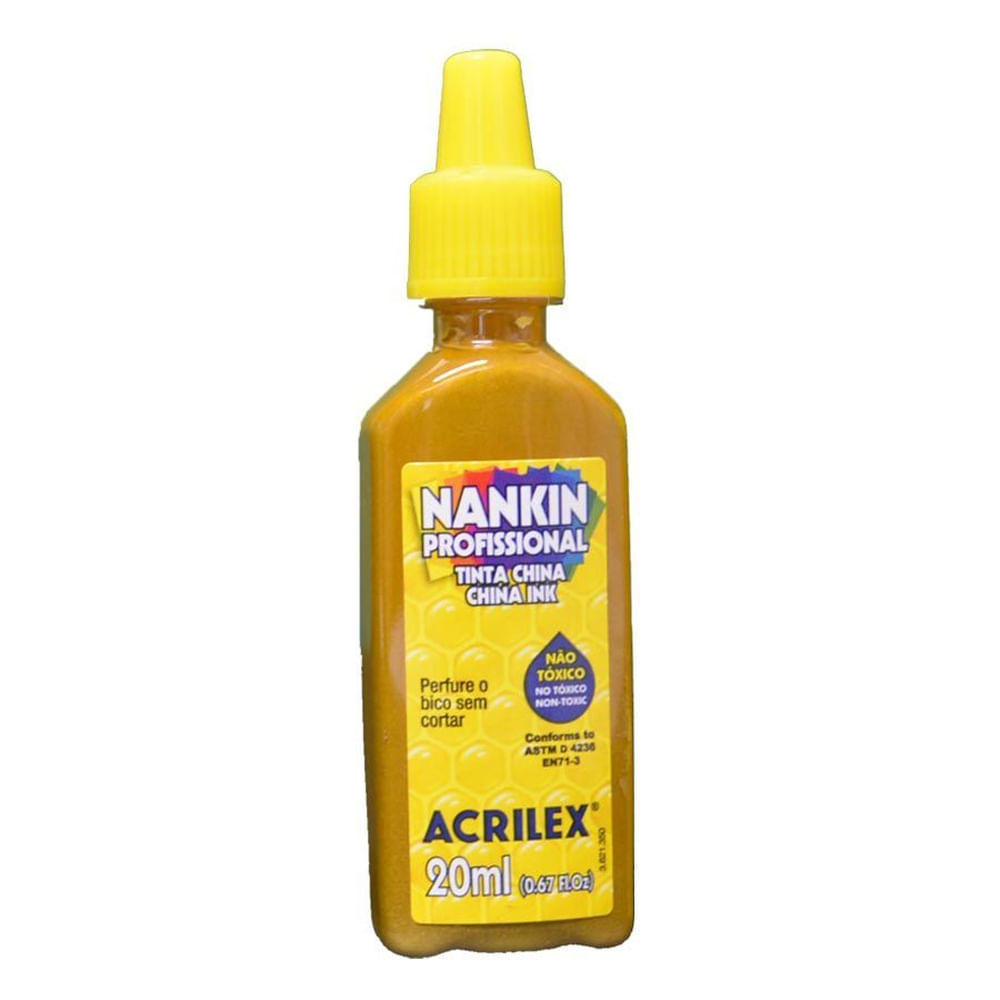 Nivalmix_Tinta_Nankin_20ml_Ouro_532_Acrilex_561899 Nivalmix_Tinta_Nankin_20ml_Ouro_532_Acrilex_561899