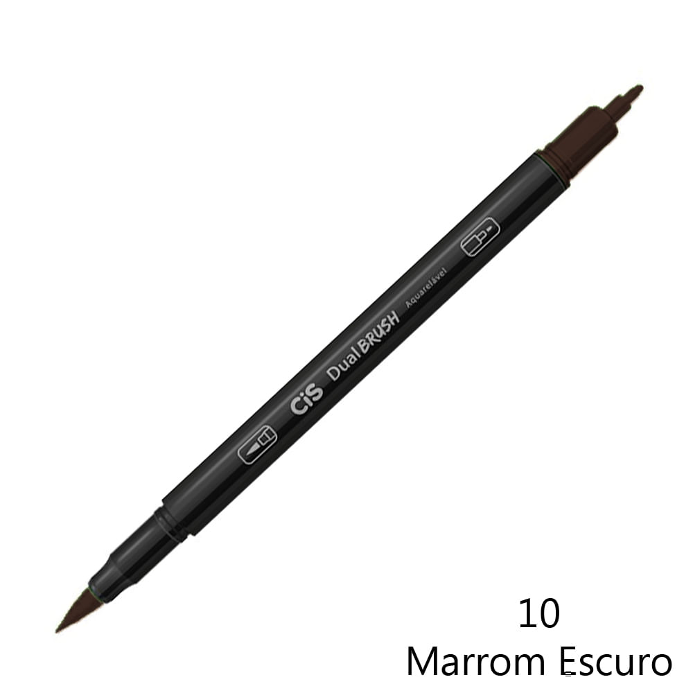 Nivalmix_Caneta_Dual_Brush_Marcador_Artistico_10_Marrom_Escuro_Cis_2244378 Nivalmix_Caneta_Dual_Brush_Marcador_Artistico_10_Marrom_Escuro_Cis_2244378