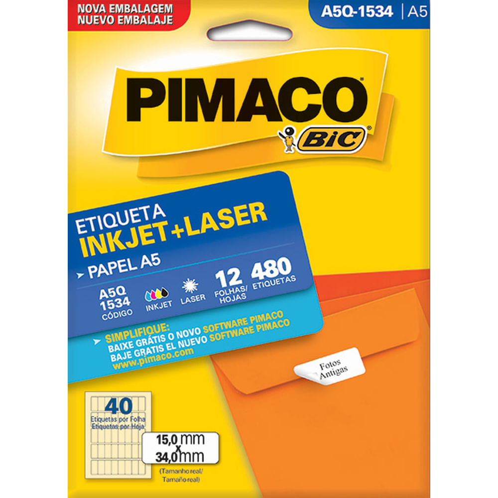 Nivalmix-Etiqueta-A5-Inkjet-Laser-A5Q1534-Pimaco-551512 Nivalmix-Etiqueta-A5-Inkjet-Laser-A5Q1534-Pimaco-551512