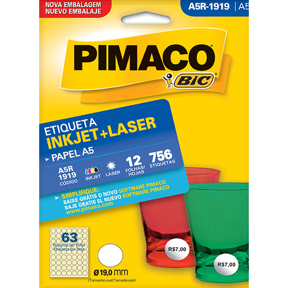 Nivalmix-Etiqueta-A5-Inkjet-Laser-A5R1919-Pimaco-595309 Nivalmix-Etiqueta-A5-Inkjet-Laser-A5R1919-Pimaco-595309