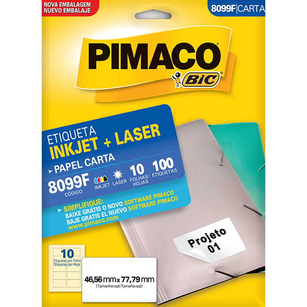 Nivalmix-Etiqueta-Carta-Inkjet-Laser-8099F-Pimaco-131478 Nivalmix-Etiqueta-Carta-Inkjet-Laser-8099F-Pimaco-131478