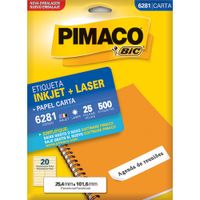 Nivalmix-Etiqueta-Carta-Inkjet-Laser-6281-Pimaco-113525 Nivalmix-Etiqueta-Carta-Inkjet-Laser-6281-Pimaco-113525