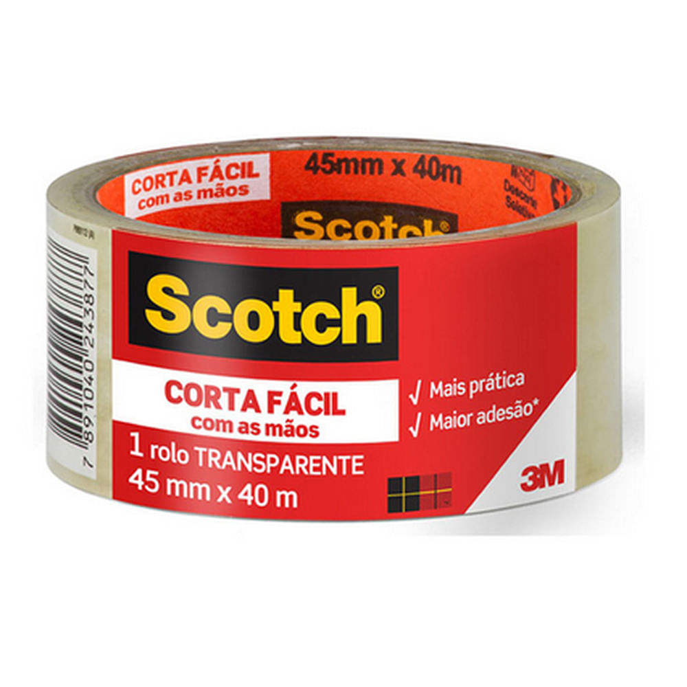 Nivalmix-Fita-Corta-Facil-Scotch-Transparente-45mmx40m-3M-2096659 Nivalmix-Fita-Corta-Facil-Scotch-Transparente-45mmx40m-3M-2096659