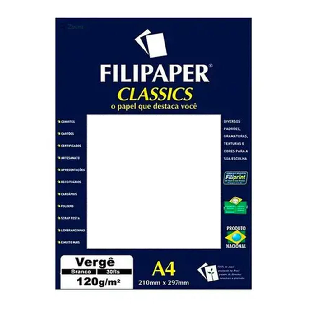 Nivalmix-Papel-Verge-A4-120g-Branco-com-30-Folhas-Filiperson-587470 Nivalmix-Papel-Verge-A4-120g-Branco-com-30-Folhas-Filiperson-587470