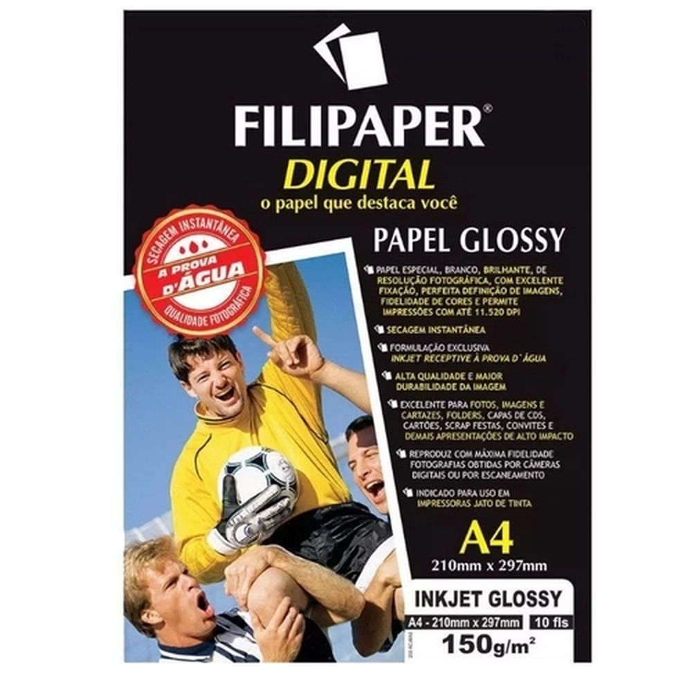 Nivalmix-Papel-Inkjet-Glossy-A4-150g-com-10-Folhas-Filiperson-393918 Nivalmix-Papel-Inkjet-Glossy-A4-150g-com-10-Folhas-Filiperson-393918