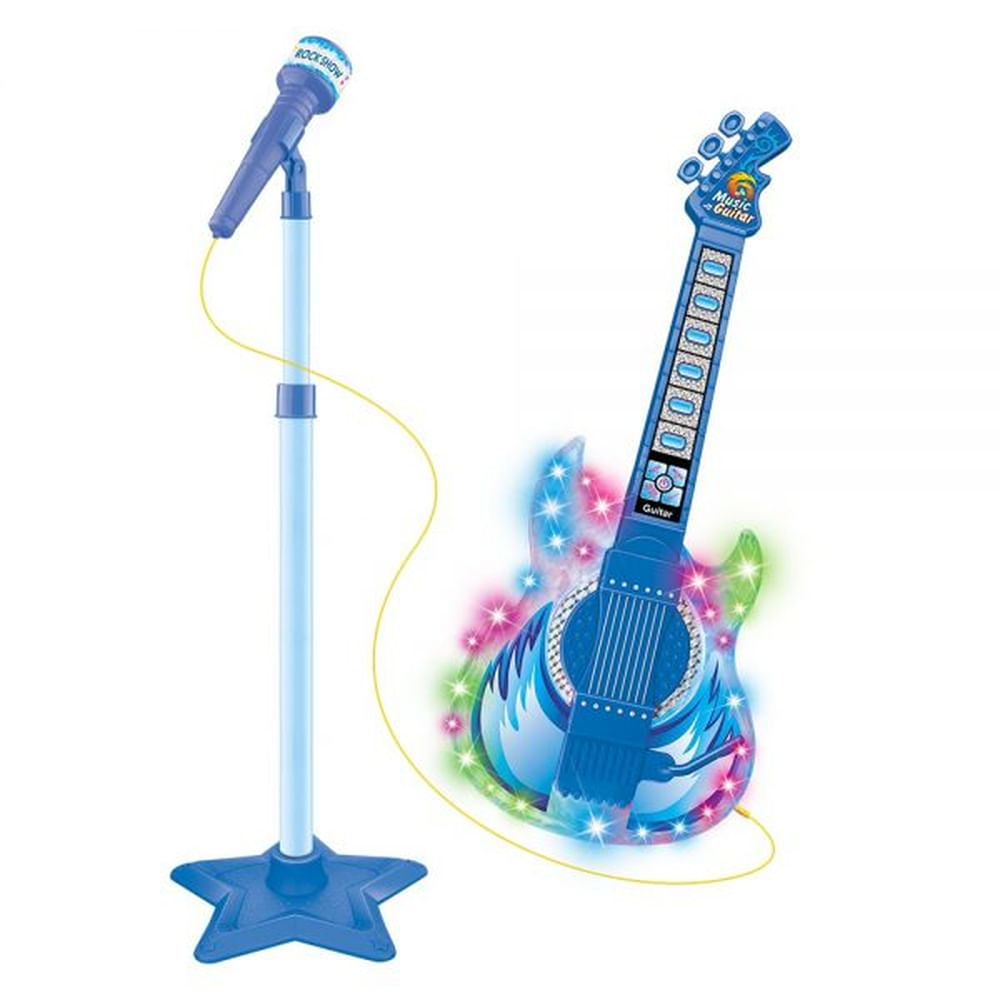 Nivalmix-Guitarra-com-Microfone-Rock-Show-Azul-DMT5894-Dm-Toys-2293219 Nivalmix-Guitarra-com-Microfone-Rock-Show-Azul-DMT5894-Dm-Toys-2293219