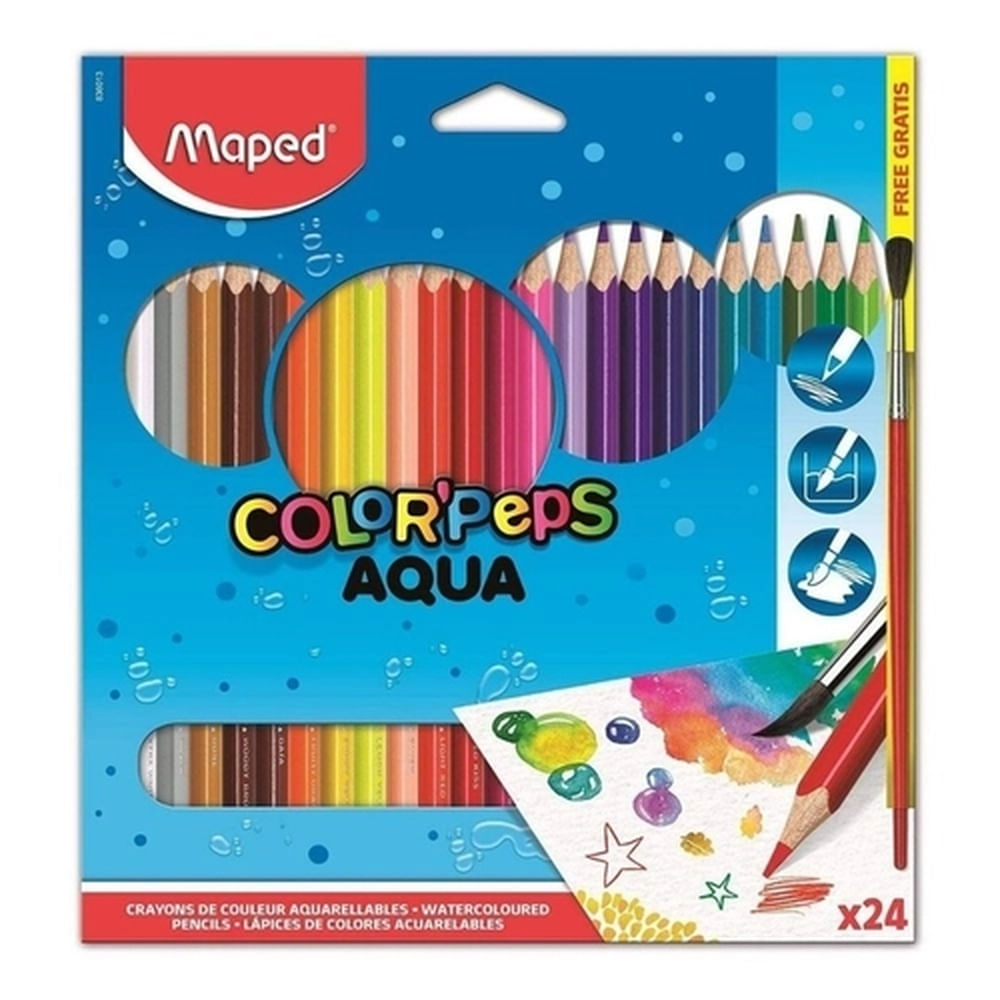 Nivalmix-Lapis-de-Cor-Color-Peps-com-24-Cores-Aquarelavel-com-Pincel-Maped-2190584 Nivalmix-Lapis-de-Cor-Color-Peps-com-24-Cores-Aquarelavel-com-Pincel-Maped-2190584