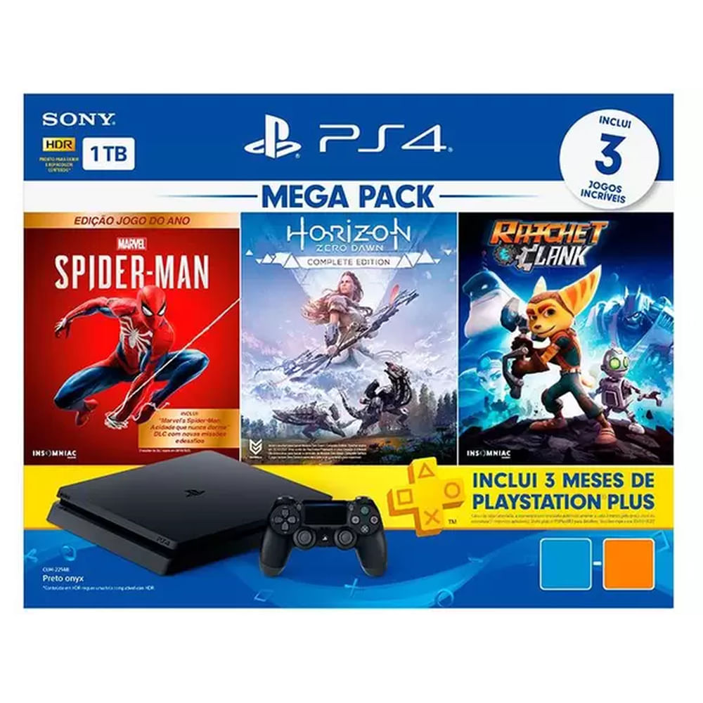 Console PS4 1TB- Sony - nivalmix