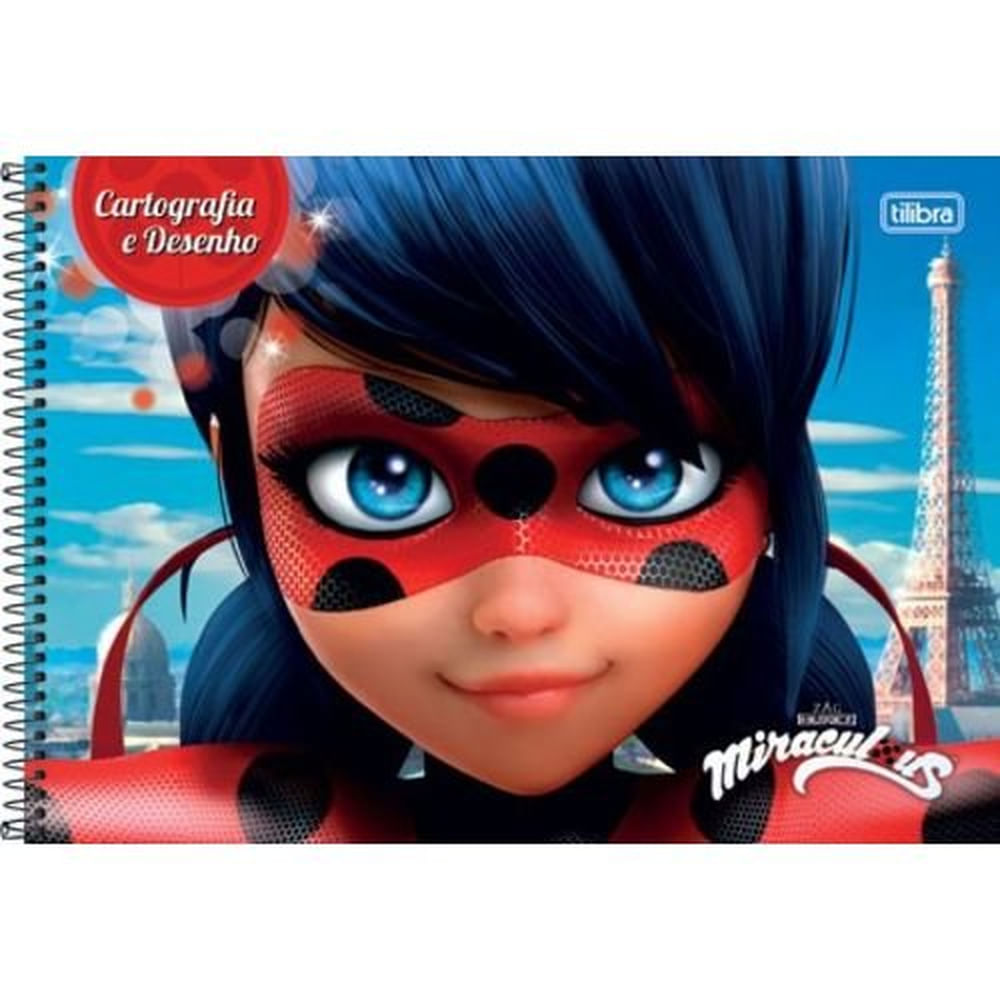 Caderno De Desenho Ladybug Miraculous Tilibra em Promoção na