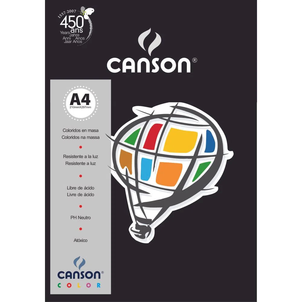 Nivalmix-Papel-Canson-A4-Preto-180g-10-Folhas-Canson-733123 Nivalmix-Papel-Canson-A4-Preto-180g-10-Folhas-Canson-733123