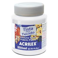 Nivalmix-Tinta-Tecido-Fosca-250ml-519-Branca-Acrilex-164758 Nivalmix-Tinta-Tecido-Fosca-250ml-519-Branca-Acrilex-164758