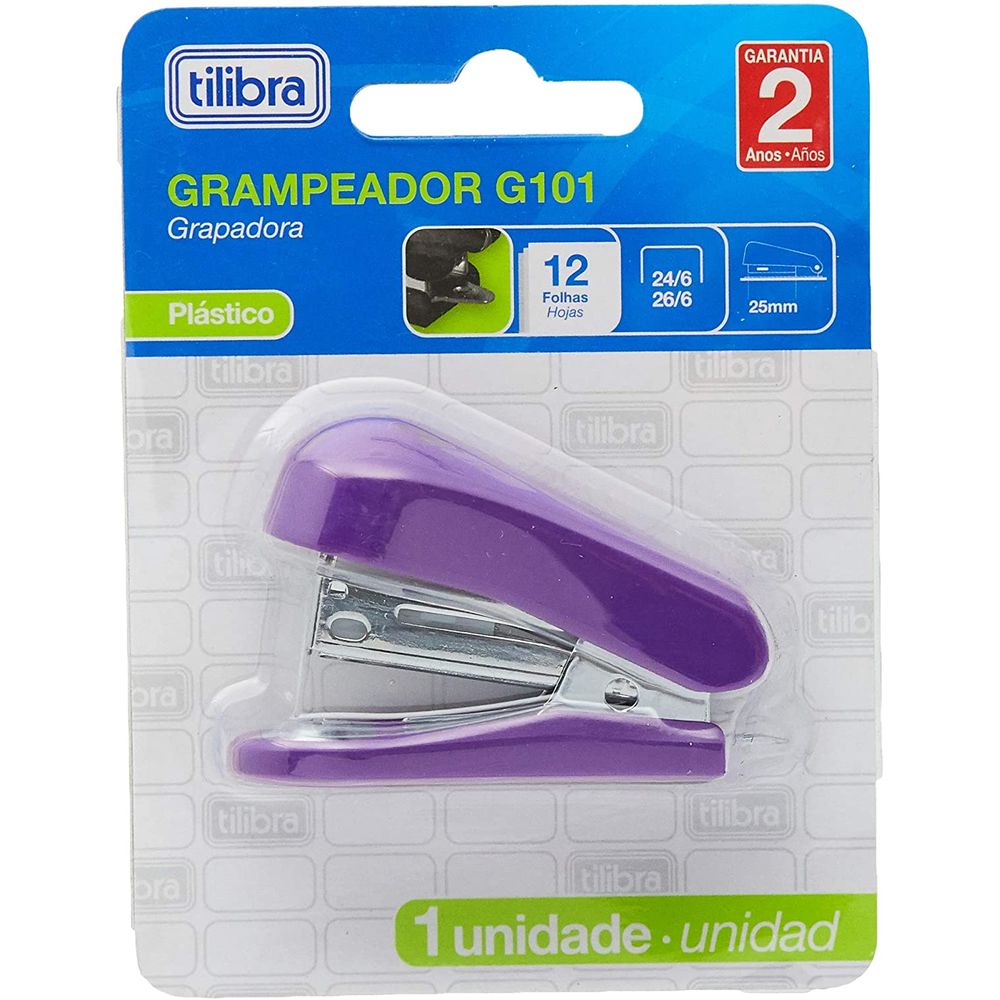 Nivalmix-Grampeador-Mini-G101-Roxo-12Fls-285692-Tilibra-2076171 Nivalmix-Grampeador-Mini-G101-Roxo-12Fls-285692-Tilibra-2076171