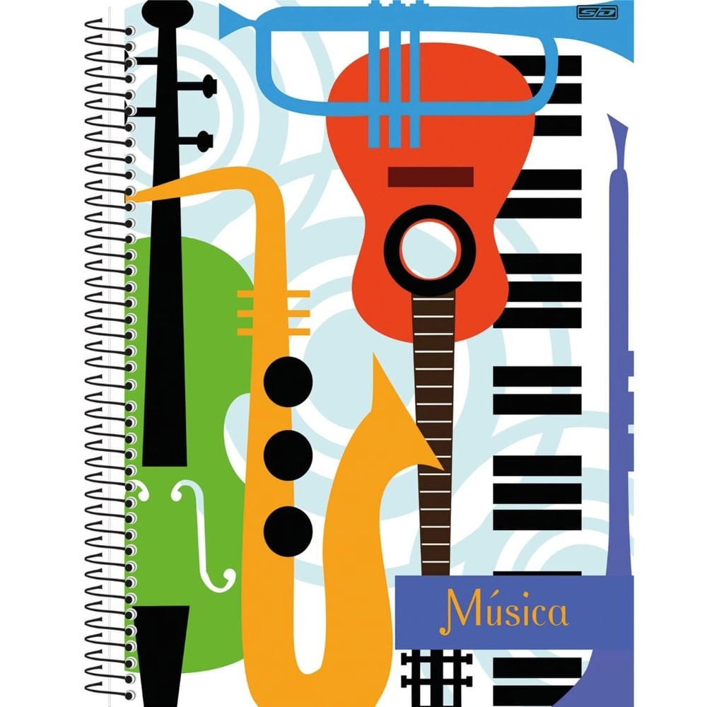 Capas para Caderno de Música e Instrumentos Musicais