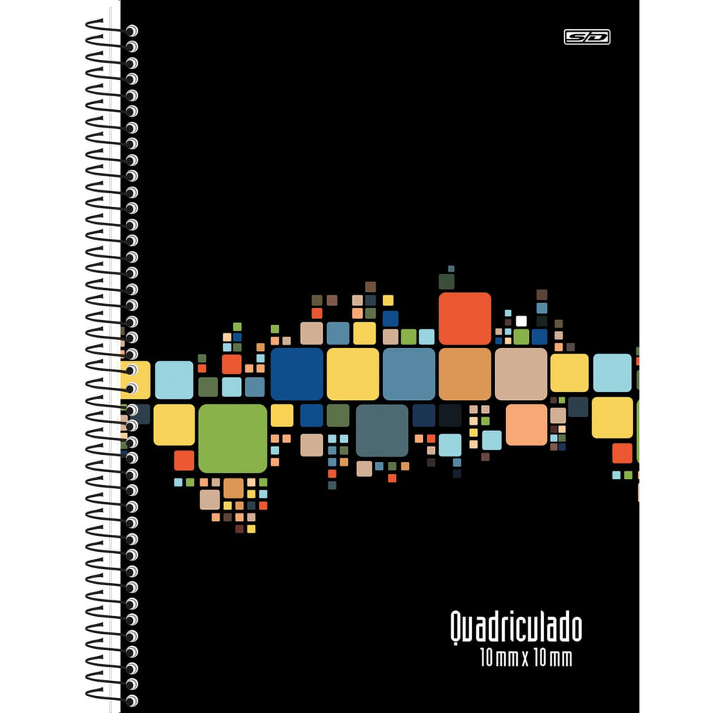 Caderno Quadriculado Capa Dura 80 Folhas - Sao Domingos Caderno Quadriculado Capa Dura 80 Folhas - Sao Domingos