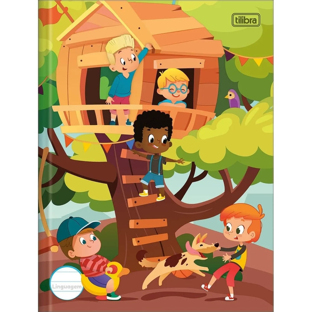 Caderno de Linguagem Capa Dura Sapeca 40 Folhas - Tilibra Caderno de Linguagem Capa Dura Sapeca 40 Folhas - Tilibra