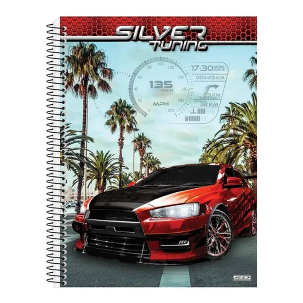 Nivalmix-Caderno-Universitario-Capa-Dura-1-Materia-96-Folhas-Silver-Tuning-Capa-Carro-Vermelho-Sao-Domingos-603460-003 Nivalmix-Caderno-Universitario-Capa-Dura-1-Materia-96-Folhas-Silver-Tuning-Capa-Carro-Vermelho-Sao-Domingos-603460-003