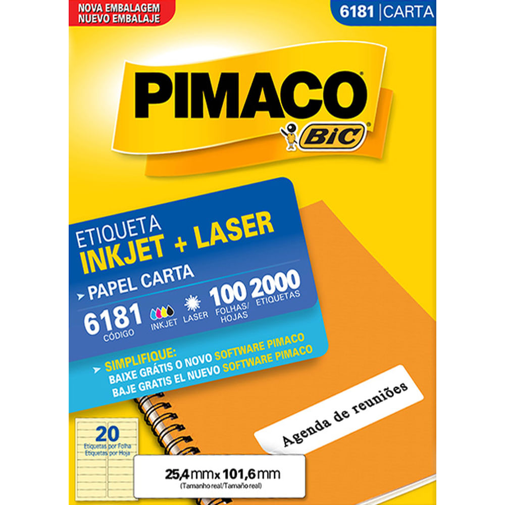 Nivalmix-Etiqueta-Ink-Jet-Laser-6181-Pimaco-113512 Nivalmix-Etiqueta-Ink-Jet-Laser-6181-Pimaco-113512