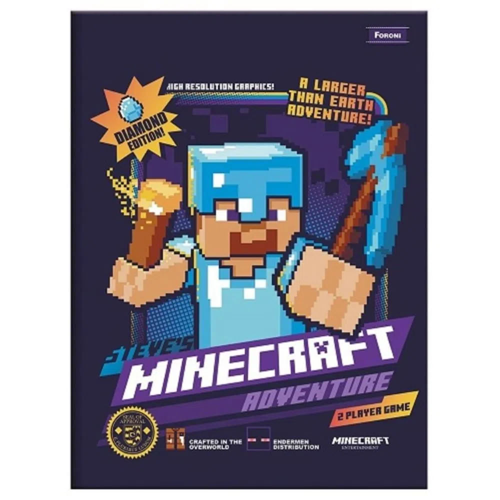 Nivalmix-Caderno-Brochura-14-Capa-Dura-96-Folhas-Minecraft-Capa-4-Foroni-2051874-004 Nivalmix-Caderno-Brochura-14-Capa-Dura-96-Folhas-Minecraft-Capa-4-Foroni-2051874-004