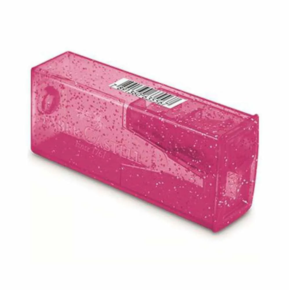 Nivalmix-Apontador-com-Deposito-Glitz-Rosa-Faber-Castell-621595-003 Nivalmix-Apontador-com-Deposito-Glitz-Rosa-Faber-Castell-621595-003