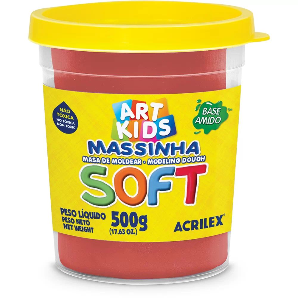 massinha-de-modelar-soft-500g-vermelha-acrilex massinha-de-modelar-soft-500g-vermelha-acrilex