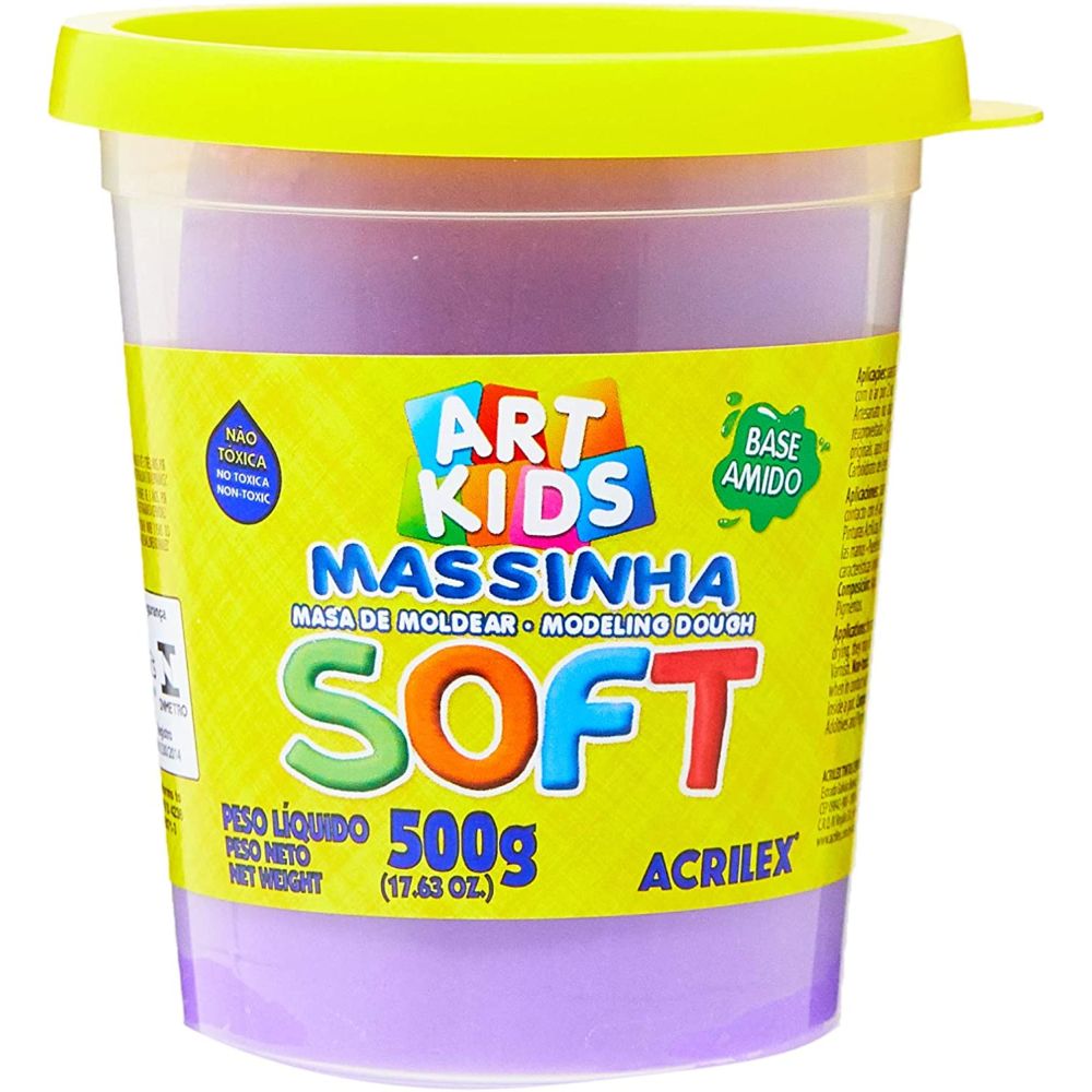 massinha-de-modelar-soft-500g-roxa-acrilex massinha-de-modelar-soft-500g-roxa-acrilex