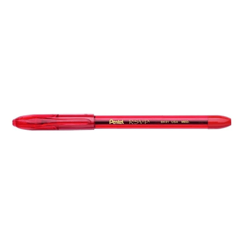 caneta-esferografica-rsvp-bk91-vermelho-pentel caneta-esferografica-rsvp-bk91-vermelho-pentel
