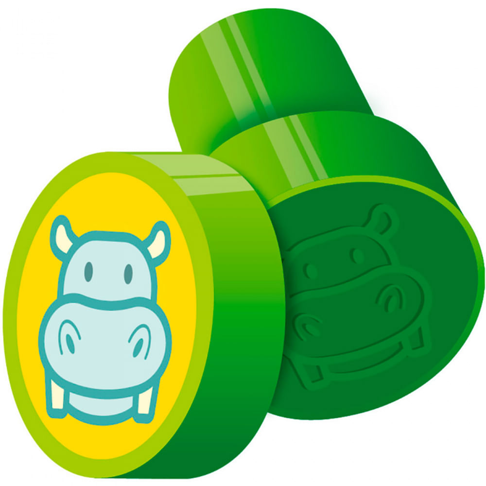Nivalmix-Carimbo-Cis-Stamp-Animais-Hipopotamo-Verde-Cis-1287578-002 Nivalmix-Carimbo-Cis-Stamp-Animais-Hipopotamo-Verde-Cis-1287578-002