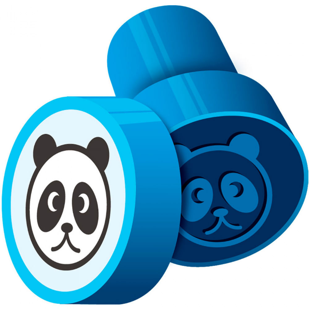 Nivalmix-Carimbo-Cis-Stamp-Animais-Panda-Azul-Cis-1287578-003 Nivalmix-Carimbo-Cis-Stamp-Animais-Panda-Azul-Cis-1287578-003