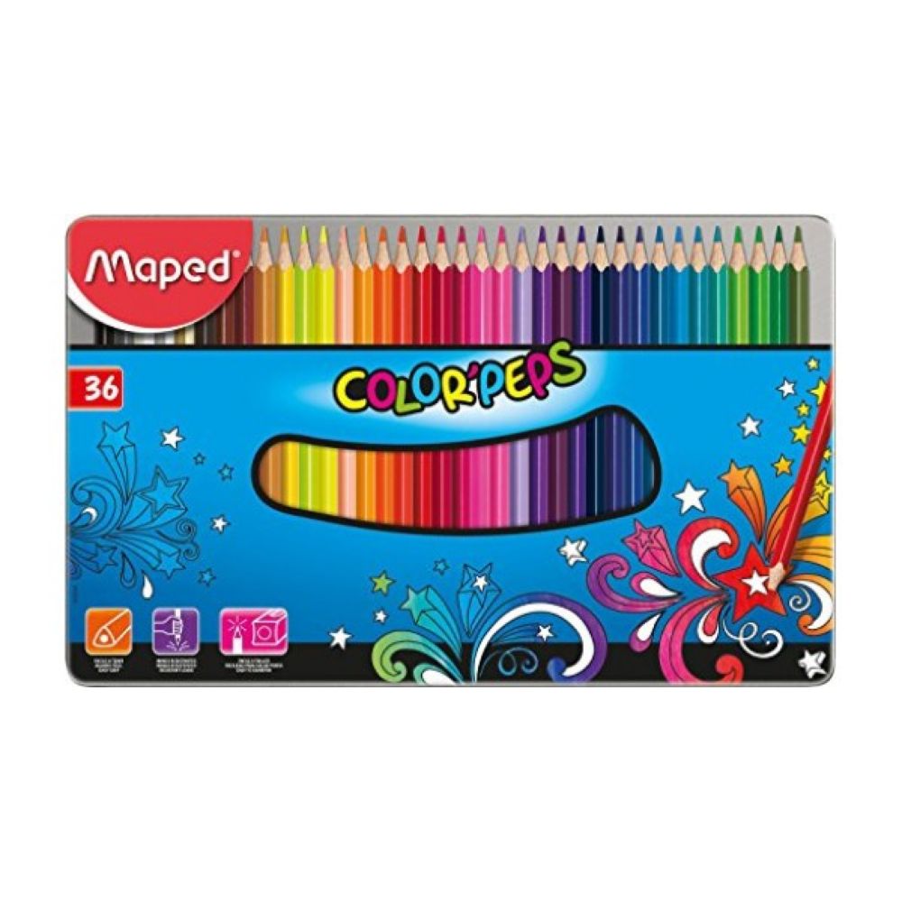 lapis-de-cor-color-peps-c-estojo-de-metal-36-cores-maped lapis-de-cor-color-peps-c-estojo-de-metal-36-cores-maped