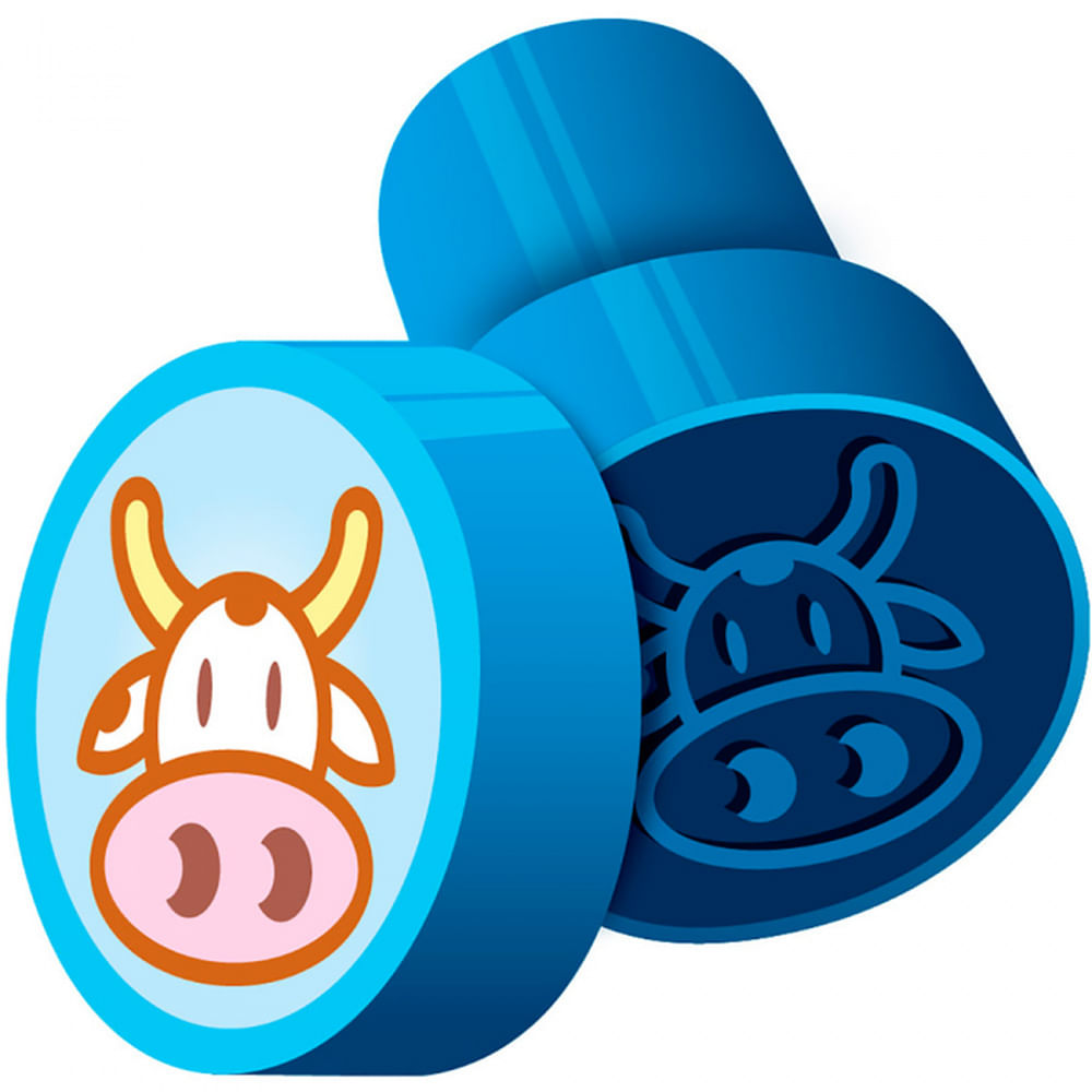 Nivalmix-Carimbo-Cis-Stamp-Animais-Vaca-Azul-Cis-1287578-005 Nivalmix-Carimbo-Cis-Stamp-Animais-Vaca-Azul-Cis-1287578-005