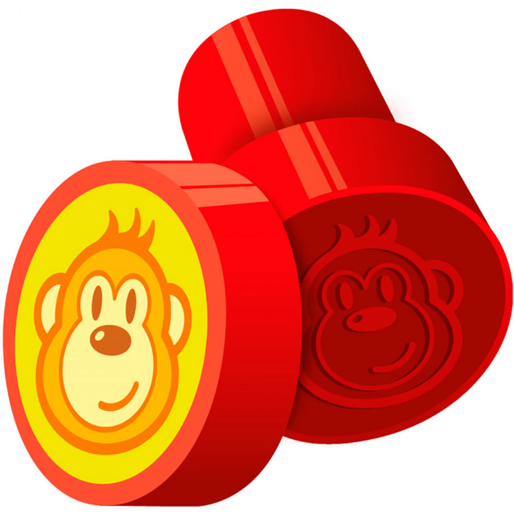 Nivalmix-Carimbo-Cis-Stamp-Animais-Macaco-Vermelho-Cis-1287578-011 Nivalmix-Carimbo-Cis-Stamp-Animais-Macaco-Vermelho-Cis-1287578-011