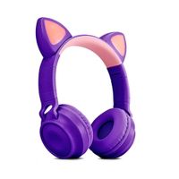 Nivalmix-Fone-de-Ouvido-Gatinho-Bluetooth-com-Led-Roxo-Exbom-2295065-002-4