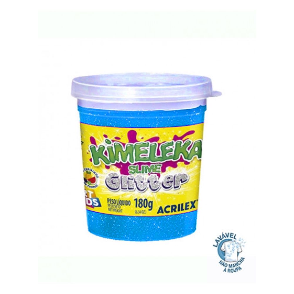 kimeleka-slime-glitter-180g-azul-acrilex kimeleka-slime-glitter-180g-azul-acrilex
