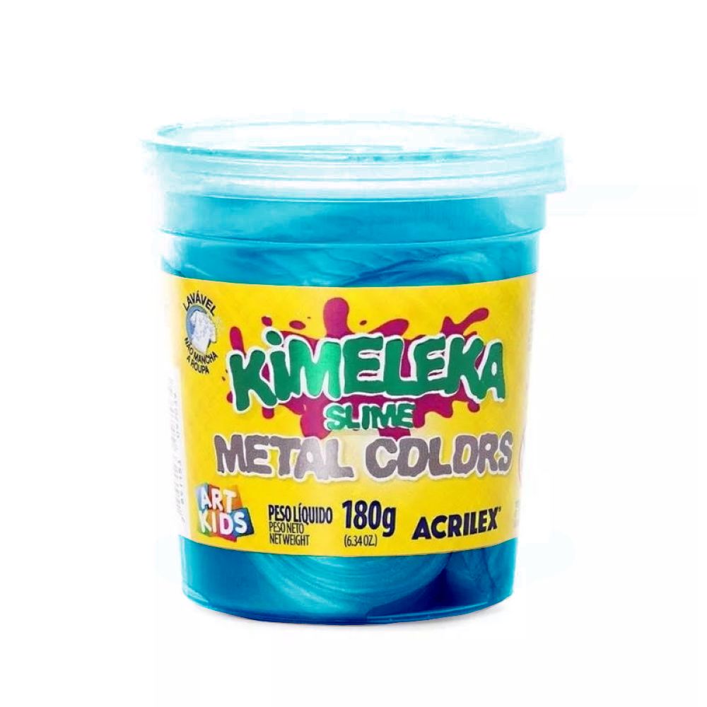 kimeleka-slime-metal-colors-180g-azul-acrilex kimeleka-slime-metal-colors-180g-azul-acrilex