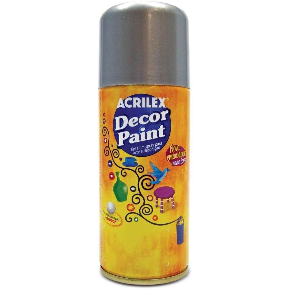tinta-spray-decor-paint-150ml-prata-acrilex tinta-spray-decor-paint-150ml-prata-acrilex