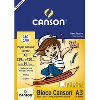 Nivalmiz-Bloco-Papel-Canson-A3-Creme-140g-com-20-Folhas-Canson-103333 Nivalmiz-Bloco-Papel-Canson-A3-Creme-140g-com-20-Folhas-Canson-103333