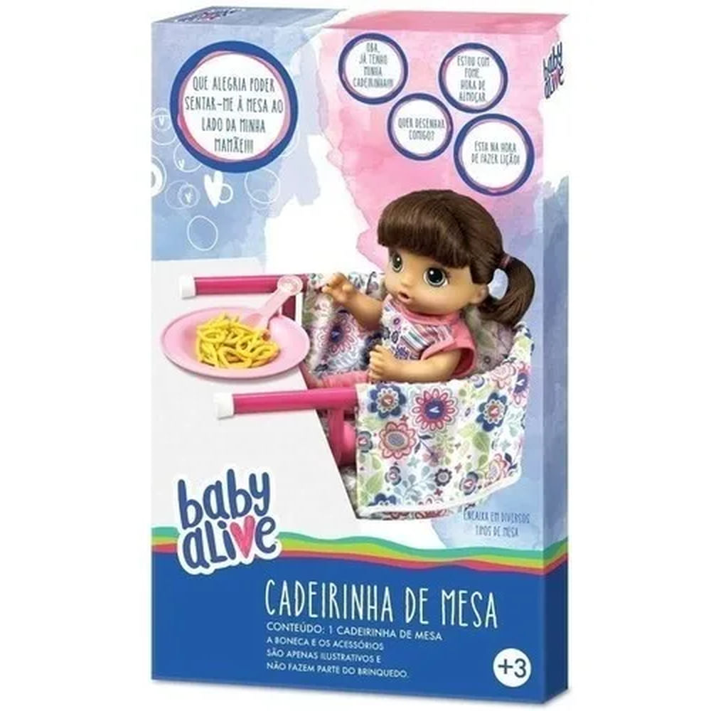 Nivalmix-Cadeirinha-de-Mesa-Baby-Alive-10002-Hasbro-2151935 Nivalmix-Cadeirinha-de-Mesa-Baby-Alive-10002-Hasbro-2151935